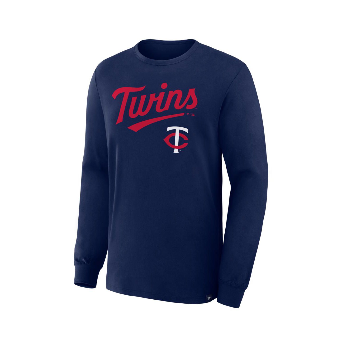 Мужская футболка Fanatics Navy Minnesota Twins Lock-Up Legacy Long Sleeve — фото 3