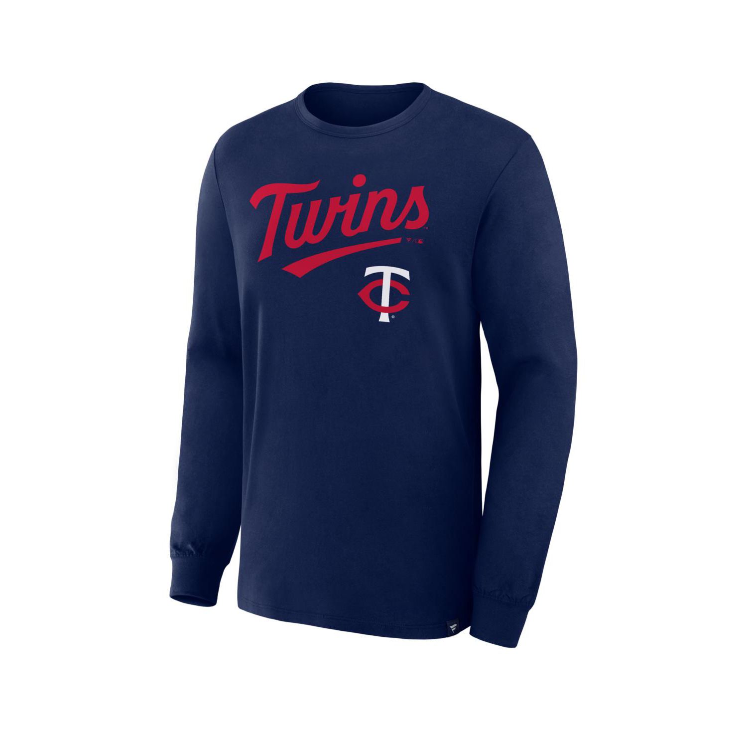 Men's Navy Minnesota Twins Lock-Up Legacy Long Sleeve T-Shirt