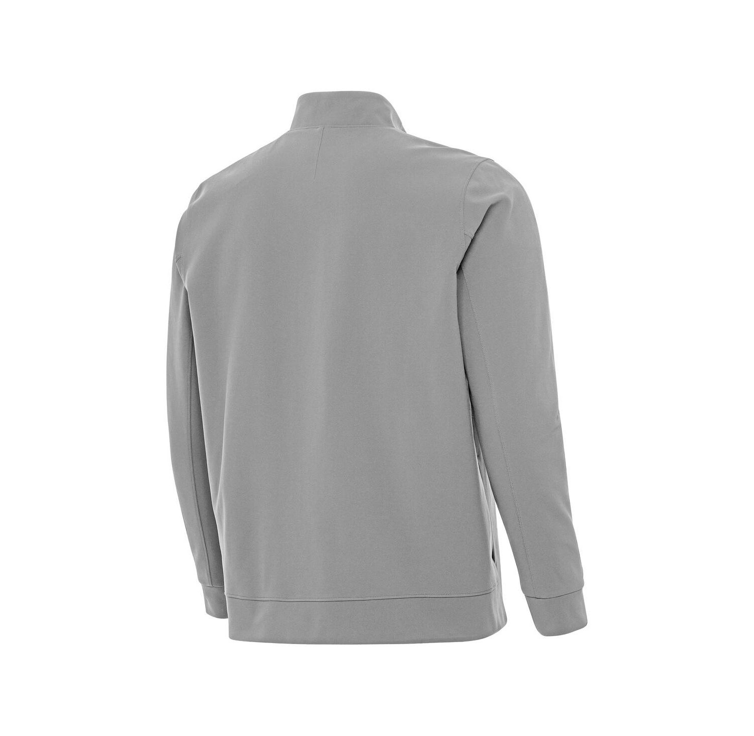 Men's Gray Los Angeles Dodgers Back-to-Back World Series Champions Regard Full-Zip Jacket