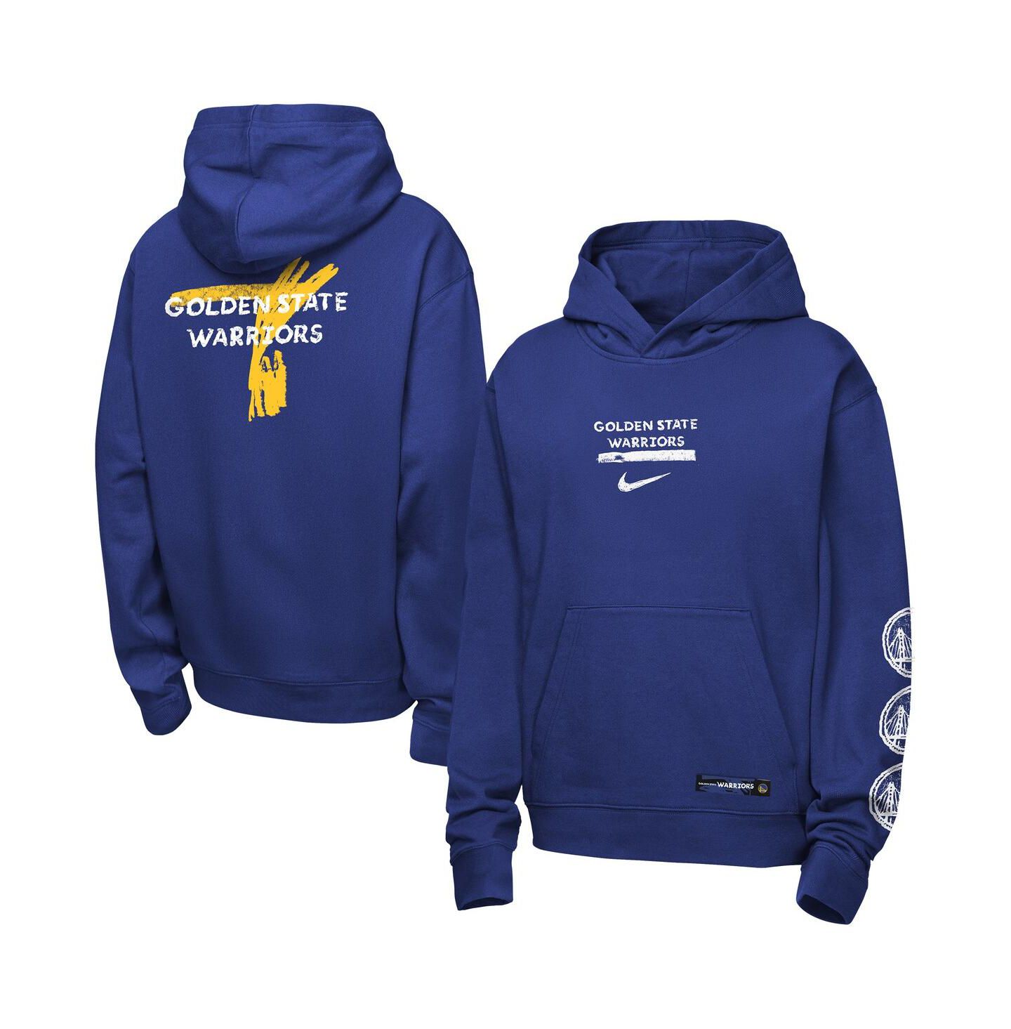 Детское худи Nike Royal Golden State Warriors Courtside Club Premiere — фото 1