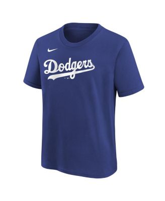 Big Boys and Girls Mookie Betts Royal Los Angeles Dodgers Name & Number T-Shirt