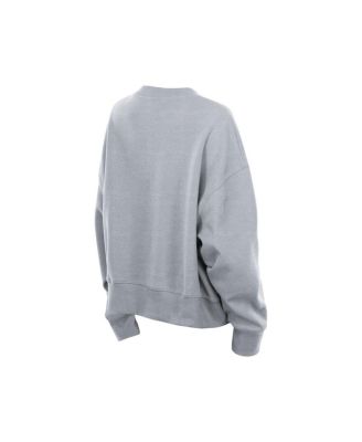 Women's Gray USA Baseball 2026 World Baseball Classic Mineral Wash Dolmen Sleeve Fleece Sweatshirt