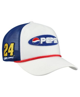 Men's White Jeff Gordon Mesh Rope Adjustable Hat