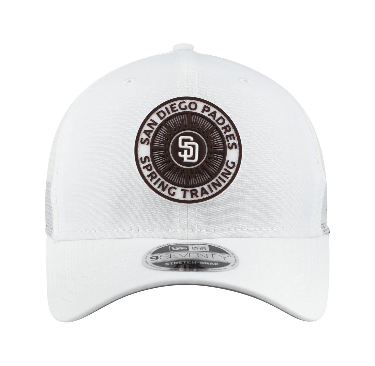 Men's White San Diego Padres 2026 Spring Training Fan Pack 9SEVENTY Adjustable Trucker Hat