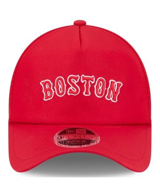 Men's Red Boston Red Sox 2026 Batting Practice Alternate Apex 9FORTY Adjustable Hat