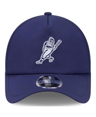 Men's Navy Milwaukee Brewers 2026 Batting Practice Alternate Apex 9FORTY Adjustable Hat