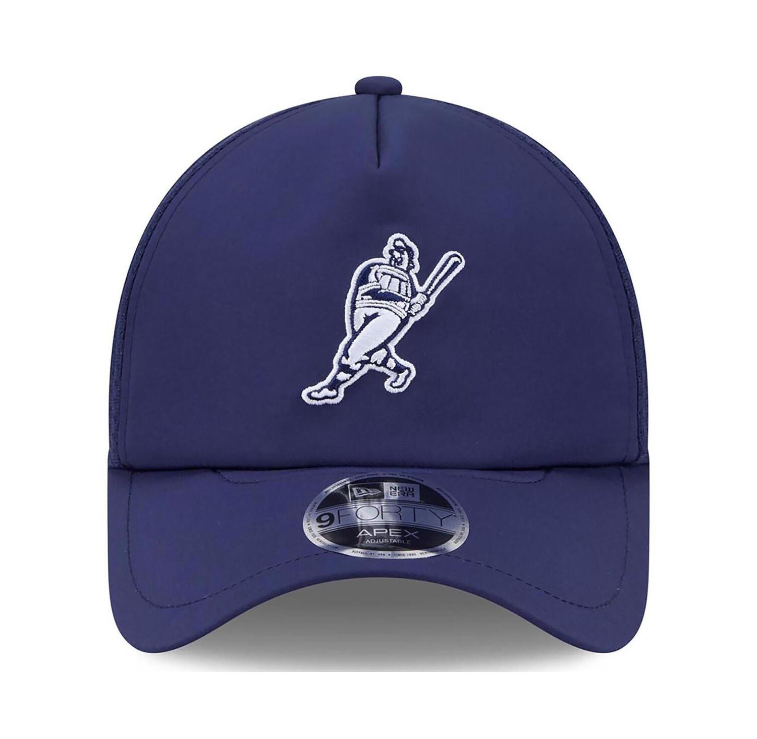 Men's Navy Milwaukee Brewers 2026 Batting Practice Alternate Apex 9FORTY Adjustable Hat