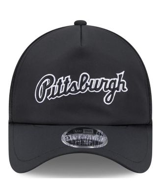 Men's Black Pittsburgh Pirates 2026 Batting Practice Alternate Apex 9FORTY Adjustable Hat