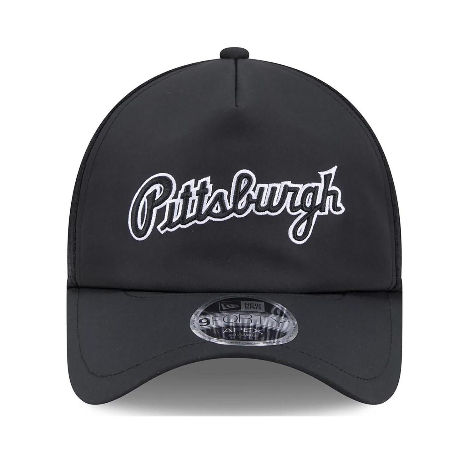 Men's Black Pittsburgh Pirates 2026 Batting Practice Alternate Apex 9FORTY Adjustable Hat