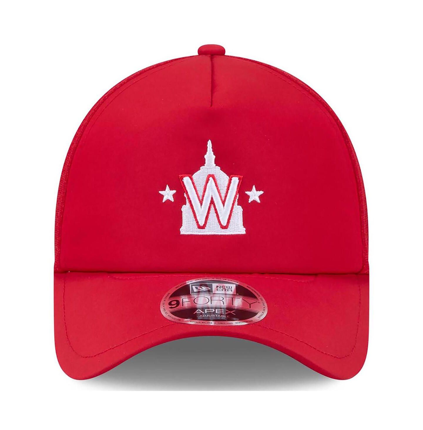 Мужская кепка New Era Red Washington Nationals 2026 Batting Practice Alternate Apex 9FORTY Adjustable Hat — фото 4