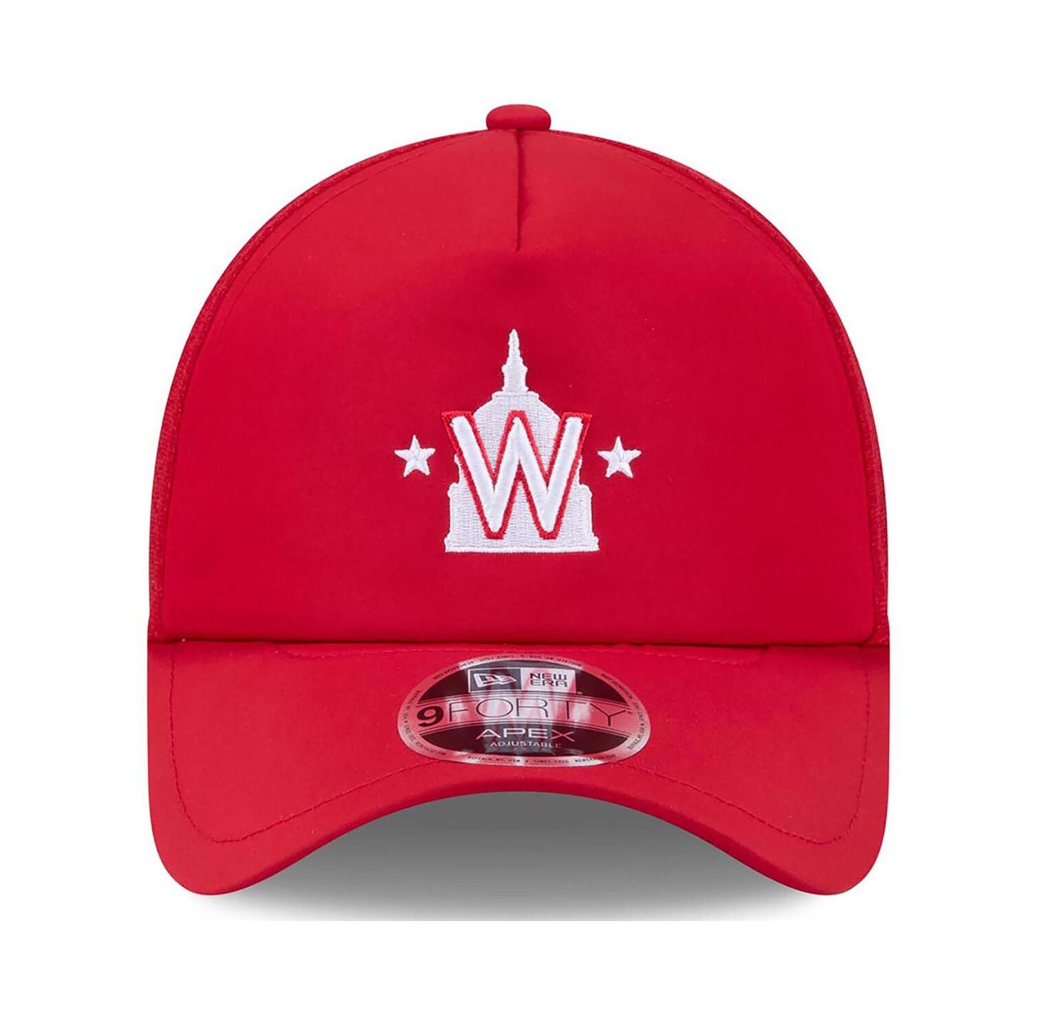 Men's Red Washington Nationals 2026 Batting Practice Alternate Apex 9FORTY Adjustable Hat