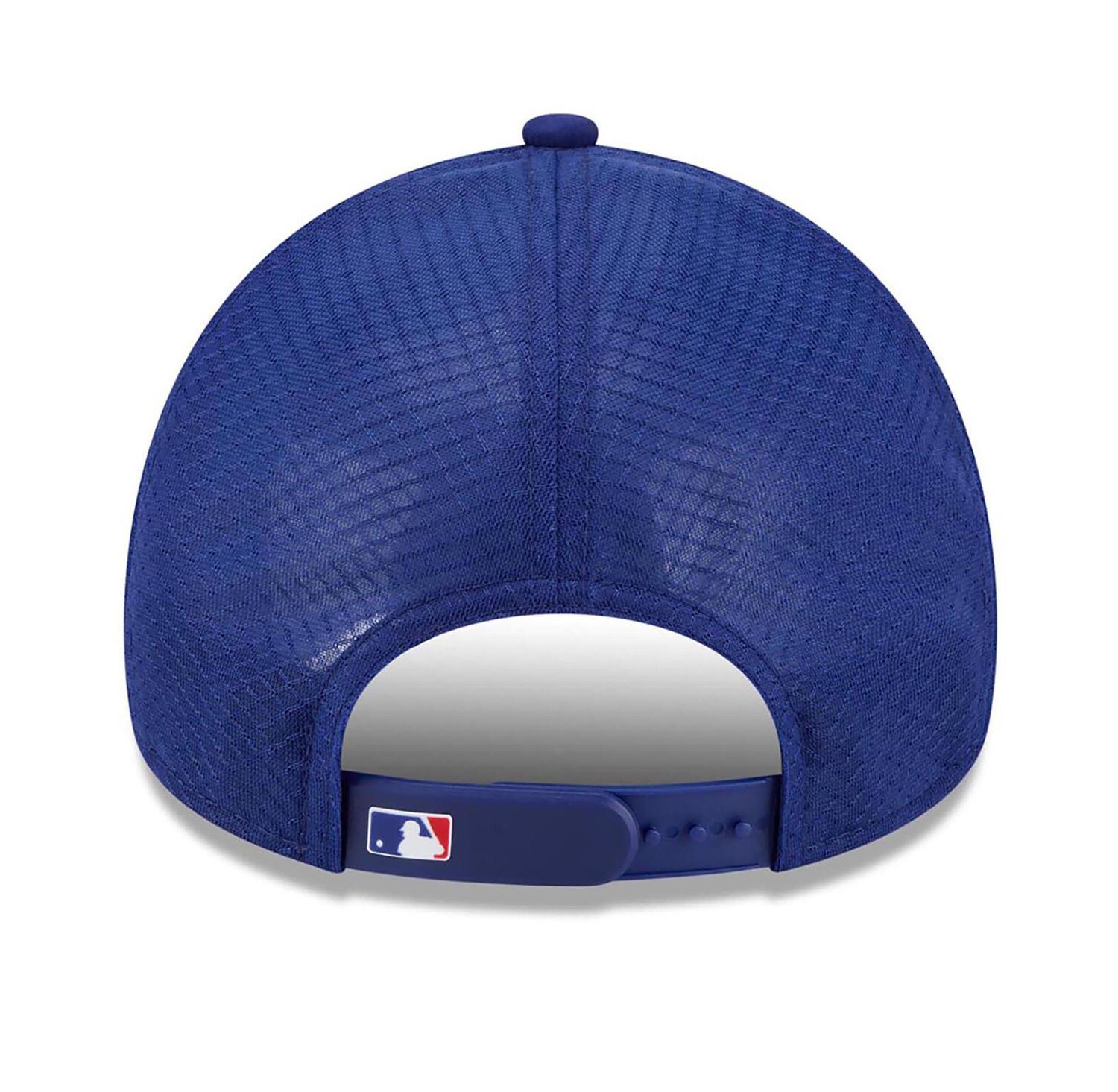 Men's Royal Philadelphia Phillies 2026 Batting Practice Apex 9FORTY Adjustable Trucker Hat