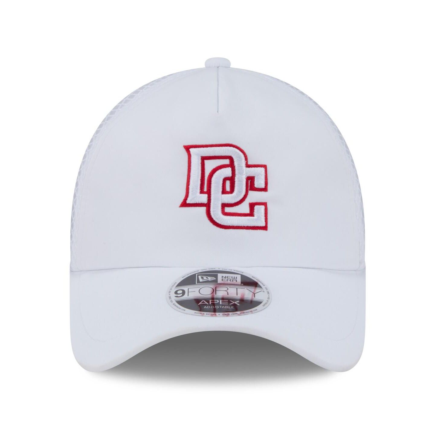 Мужская кепка New Era White Washington Nationals 2026 Batting Practice Apex 9FORTY Adjustable Trucker Hat — фото 4