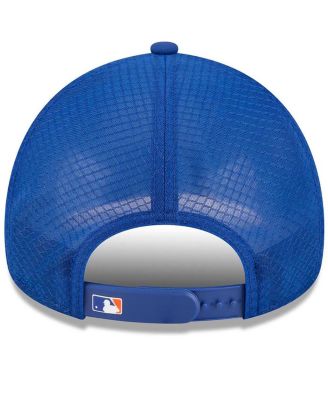 Men's Royal New York Mets 2026 Batting Practice Apex 9FORTY Adjustable Trucker Hat