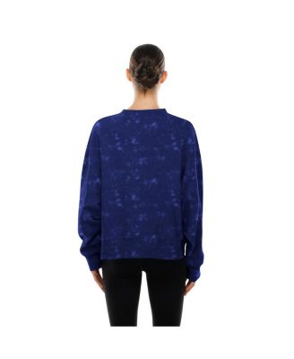 Women's Royal Los Angeles Dodgers Throwback Oversized Boxy Sweatshirt