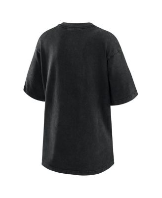 Women's Black Los Angeles Dodgers Oversized Boyfriend T-Shirt