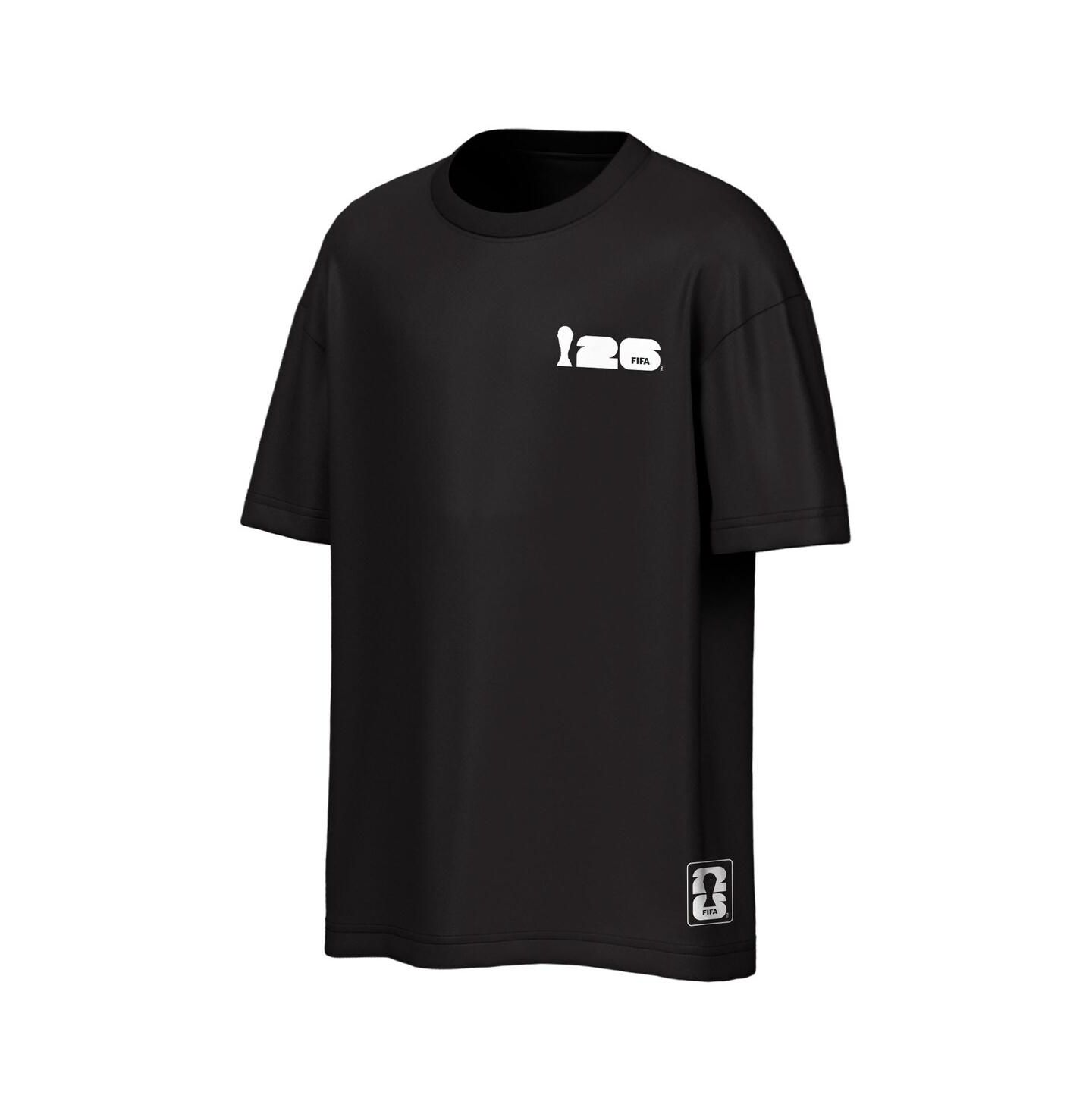 Мужская футболка Outerstuff Black Usmnt FIFA World Cup 2026 Rally Oversized 2-Hit — фото 3