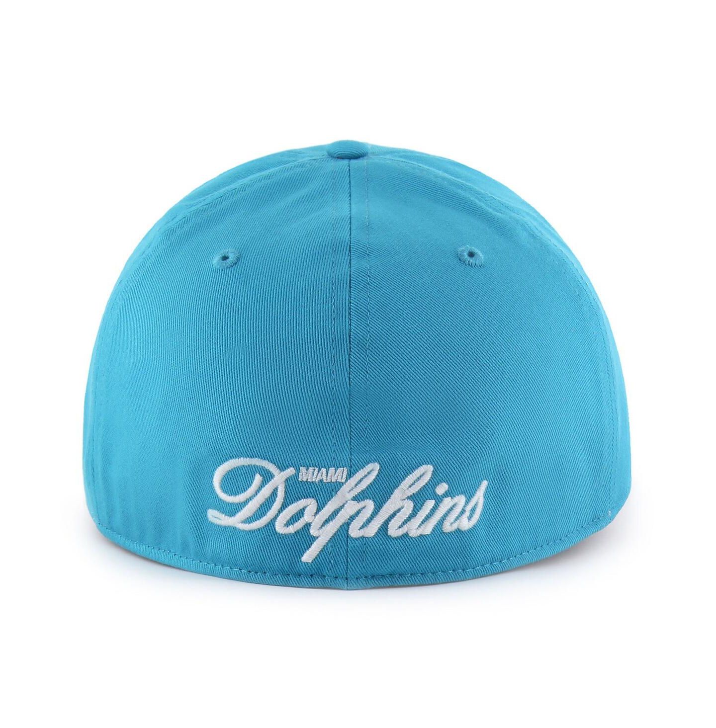 Мужская кепка '47 Brand Aqua Miami Dolphins Foundational Franchise Fitted Hat — фото 2