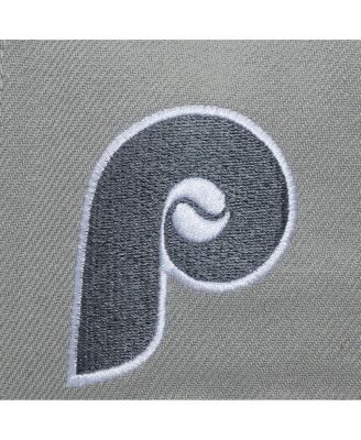 Men's Gray Philadelphia Phillies Cooperstown Thunderstorm Head Coach Pro-Crown Adjustable Hat