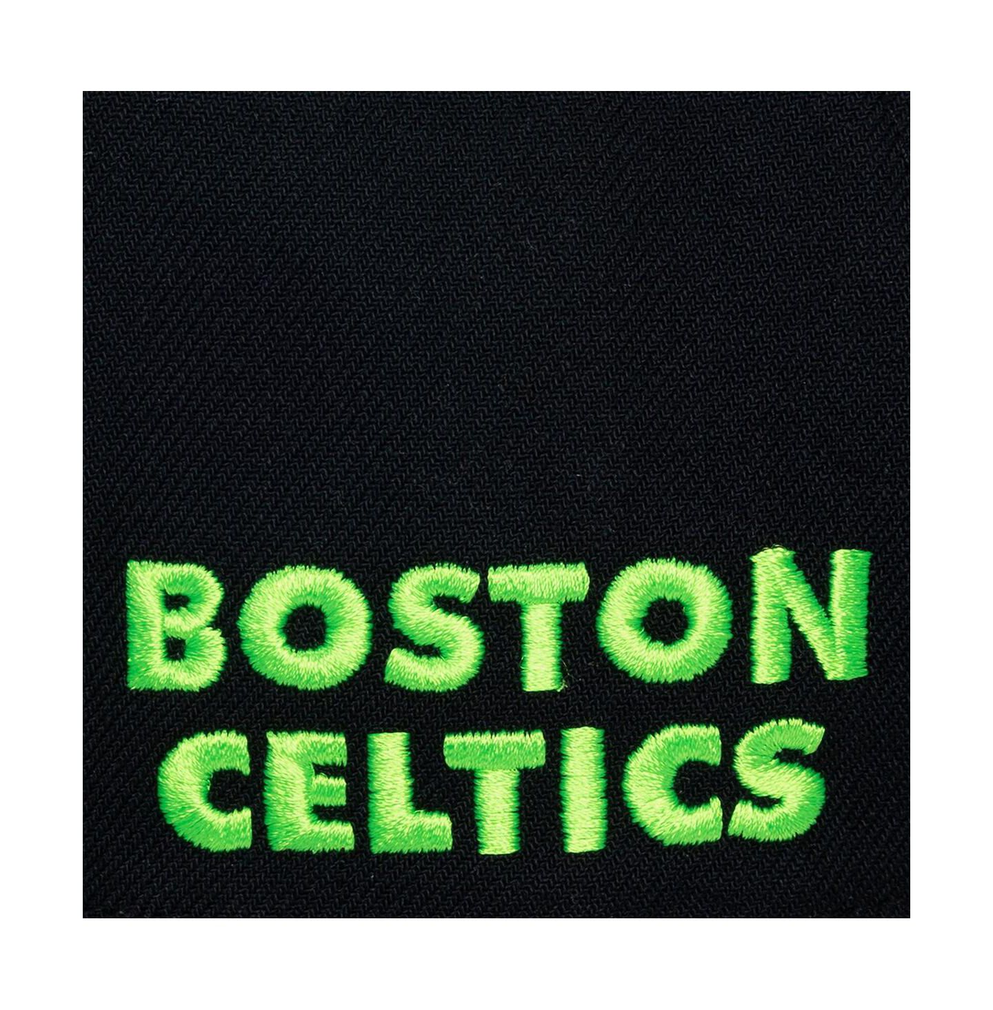 Мужская кепка Mitchell & Ness Black Boston Celtics Hardwood Classics Legendary Away Pro-Pinch Adjustable Hat — фото 3