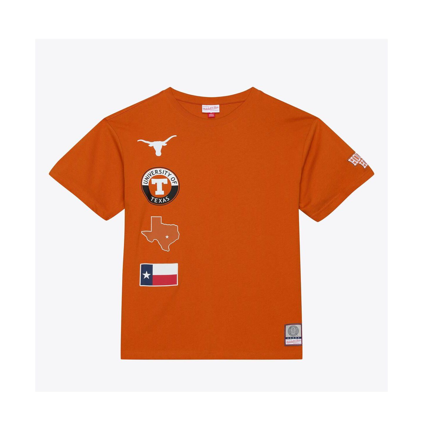Мужская футболка Mitchell & Ness Texas Orange Texas Longhorns Double Clutch Premium — фото 1