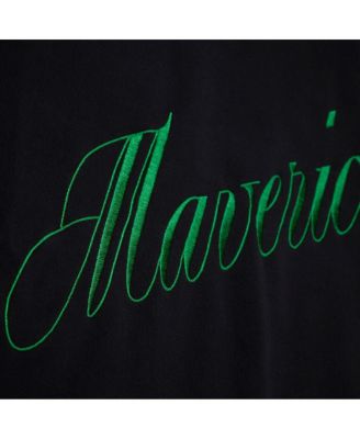 Women's Black Dallas Mavericks Hardwood Classics Script Lightweight Sweatshirt