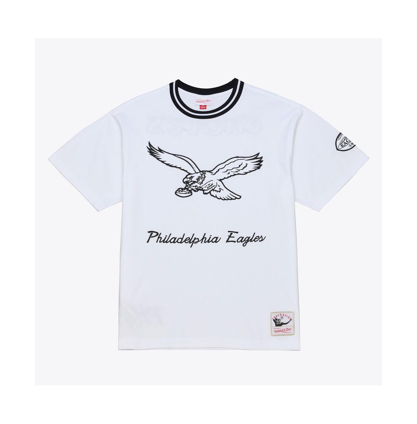 Мужская футболка Mitchell & Ness White Philadelphia Eagles Arctic — фото 1