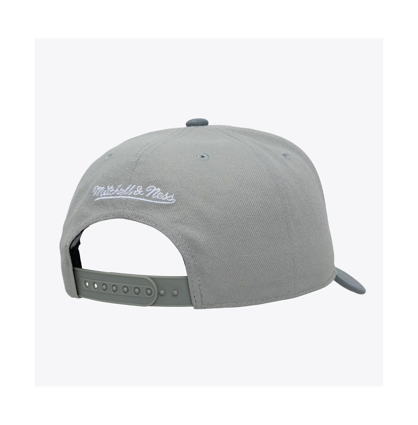Мужская кепка Mitchell & Ness Gray California Angels Cooperstown Thunderstorm Head Coach Pro-Crown Adjustable Hat — фото 4