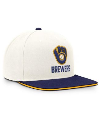 Men's Cream/Royal Milwaukee Brewers Cooperstown Pro Dri-FIT Snapback Hat