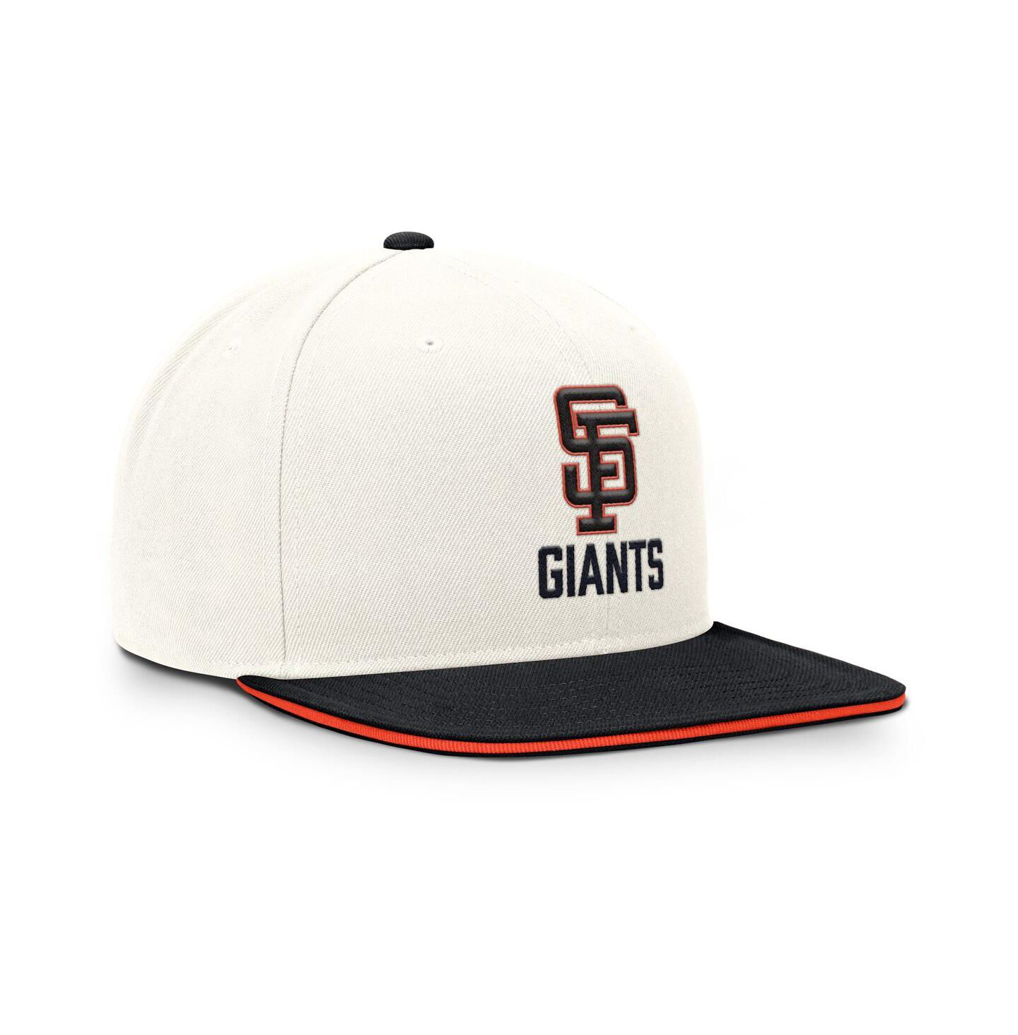 Мужская кепка Nike Cream/Black San Francisco Giants Cooperstown Pro Dri-FIT Snapback Hat — фото 3
