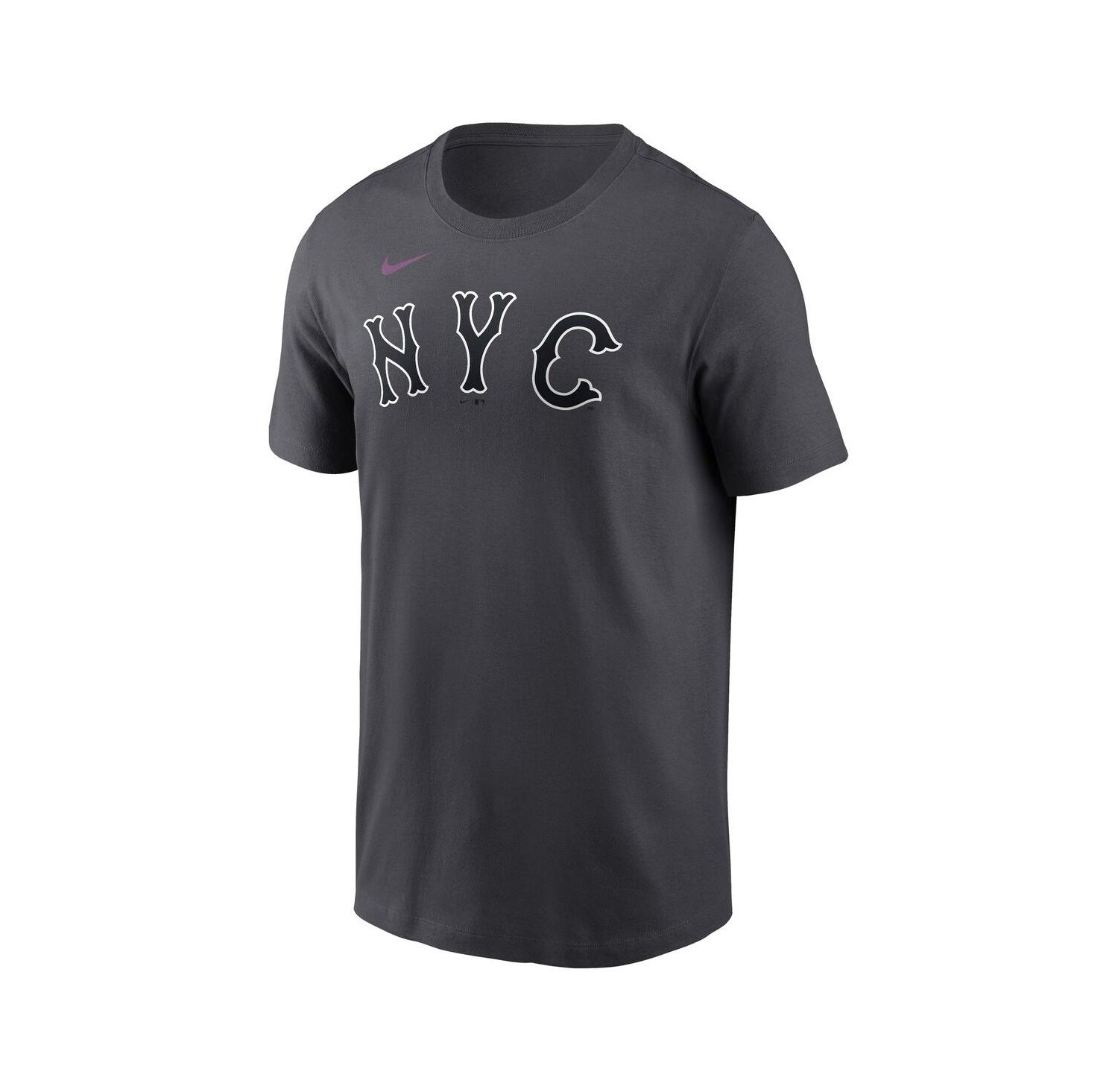 Men's Francisco Lindor Anthracite New York Mets City Connect Name & Number T-Shirt