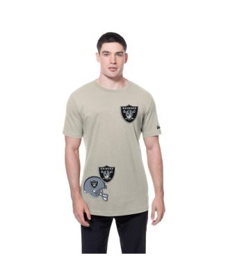 Men's Light Beige Las Vegas Raiders Multi Patch T-Shirt