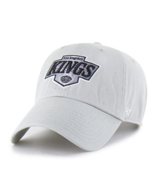 Men's Gray Los Angeles Kings Core Logo Clean Up Adjustable Hat