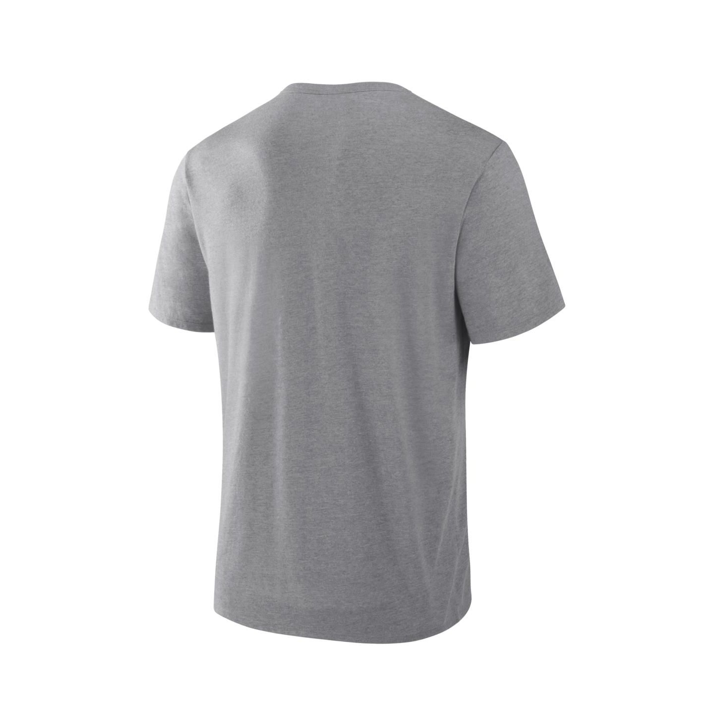 Мужская футболка Fanatics Heather Gray Boston Red Sox Play Tribute Tri-Blend — фото 2