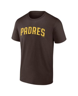 Men's Brown San Diego Padres Wordmark T-Shirt