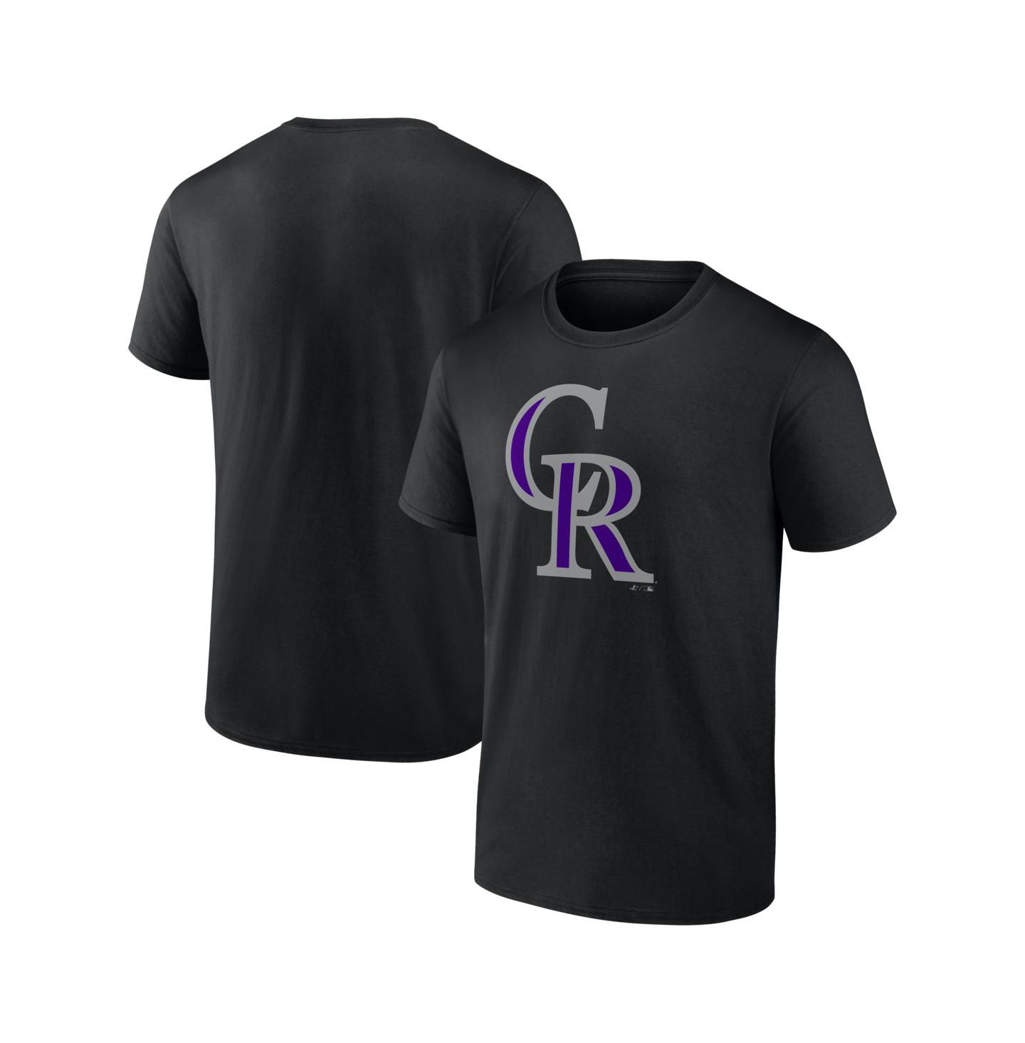 Мужская футболка Logo Athletic Black Colorado Rockies Official Logo — фото 1