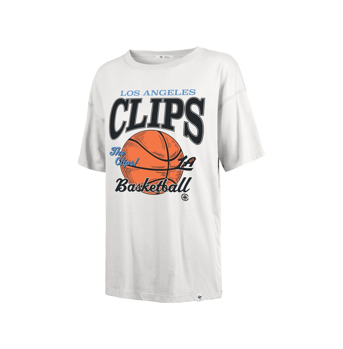 Женская футболка '47 Brand White LA Clippers City Edition Down Court Sadie — фото 3