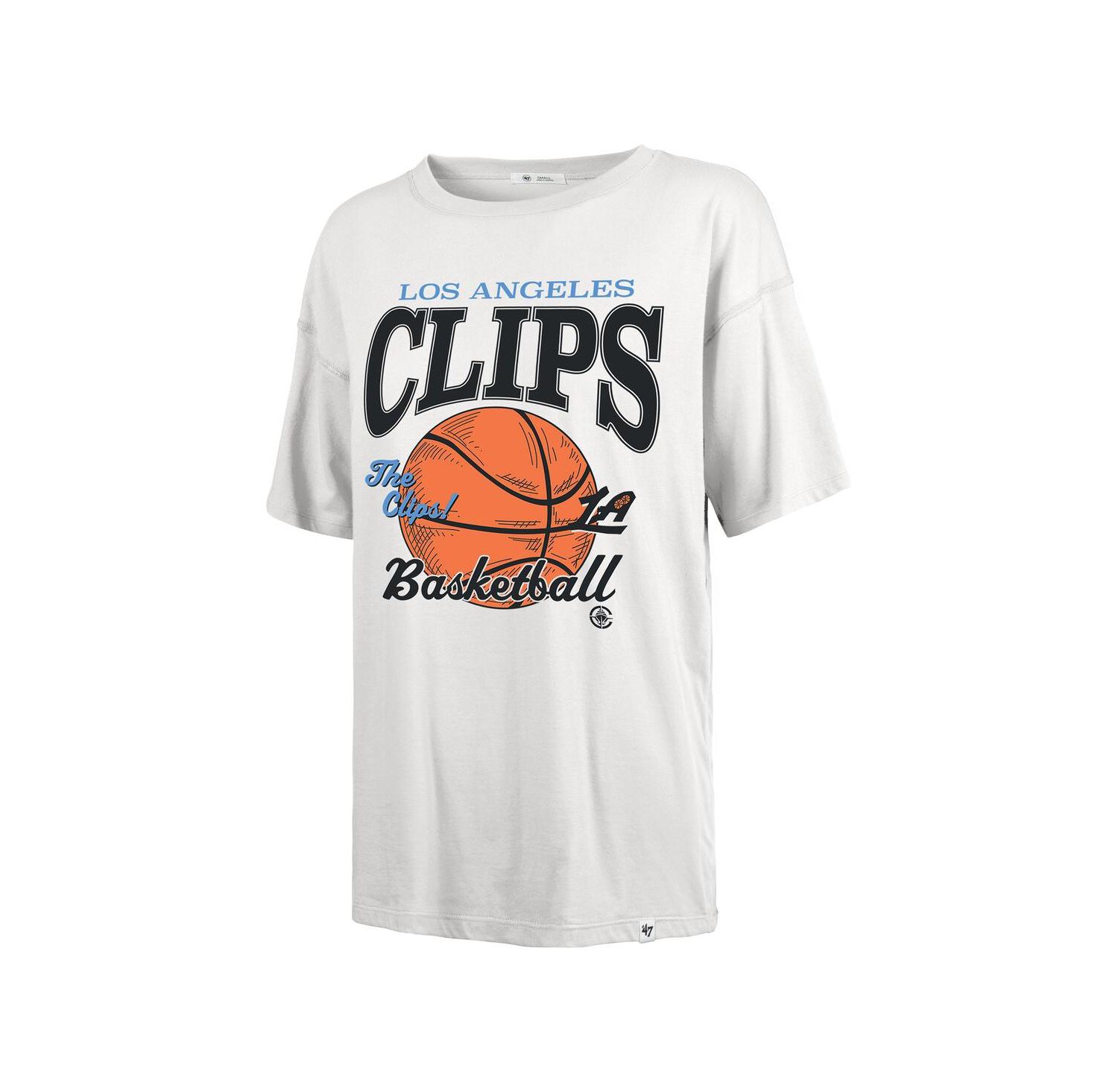Women's White LA Clippers City Edition Down Court Sadie T-Shirt