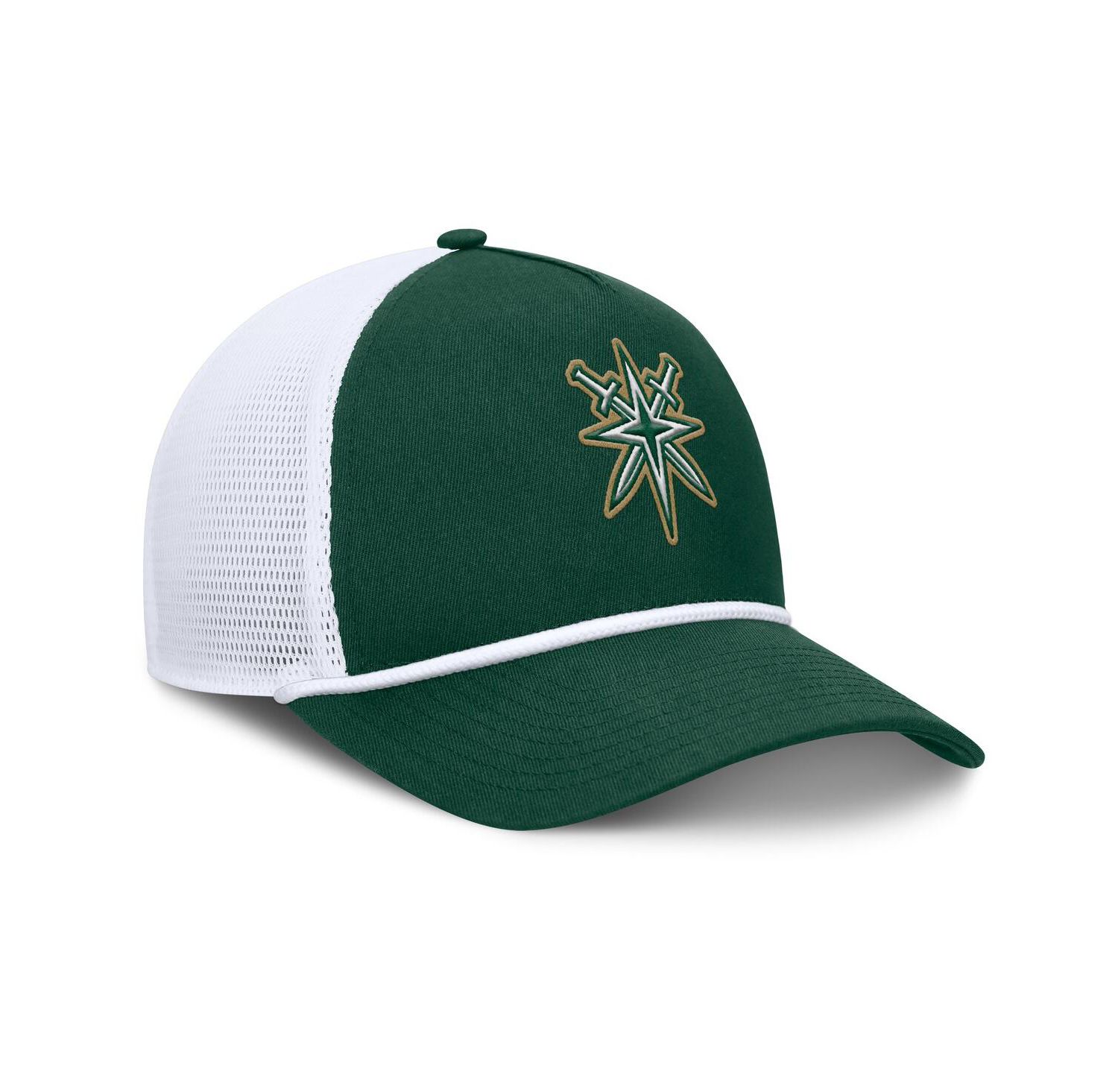 Men's Green/White Vegas Golden Knights Bermuda A-Frame Adjustable Hat