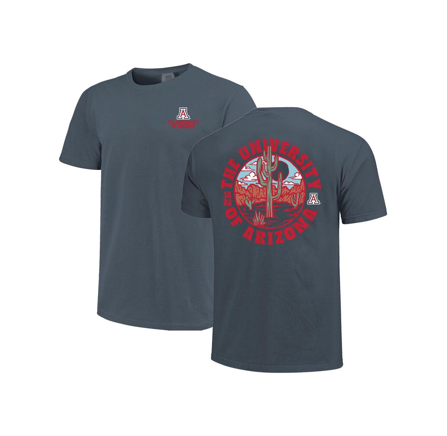 Men's Navy Arizona Wildcats Comfort Colors Thick Lined Landscape T-Shirt