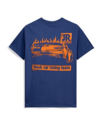 Men's Navy Stock Car Racing Team Pocket Heavyweight T-Shirt