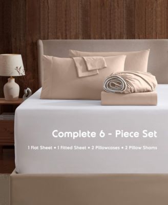 Extra Deep Pocket Microfiber 6-Pc. Sheet Set, King