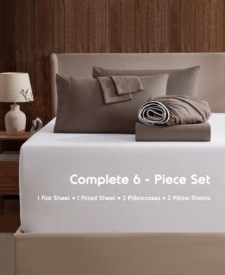 Extra Deep Pocket Microfiber 6-Pc. Sheet Set, King