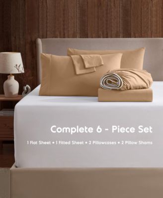 Extra Deep Pocket Microfiber 6-Pc. Sheet Set, King