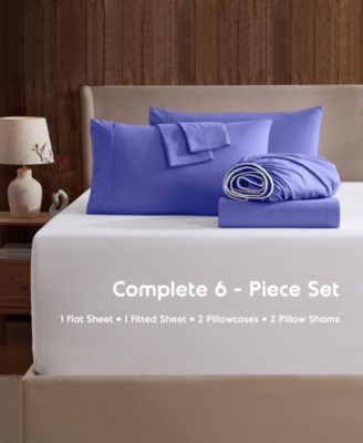 Extra Deep Pocket Microfiber 6-Pc. Sheet Set, King