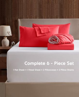 Extra Deep Pocket Microfiber 6-Pc. Sheet Set, Queen