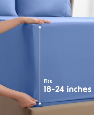 Extra Deep Pocket Microfiber 6-Pc. Sheet Set, Queen
