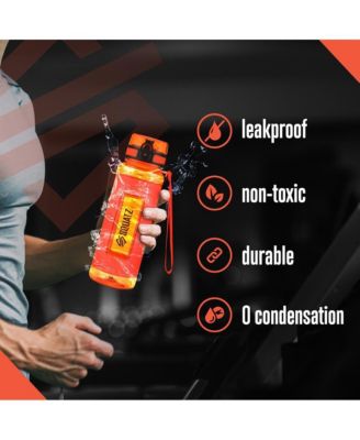 1100ml Sports Water Bottle with Fruit Infuser Strainer