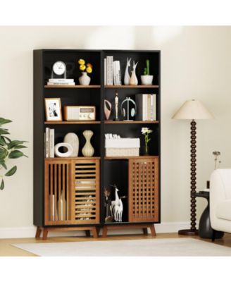 Tall 70" Bookcase 5-Tier with Adjustable Storage Shelf