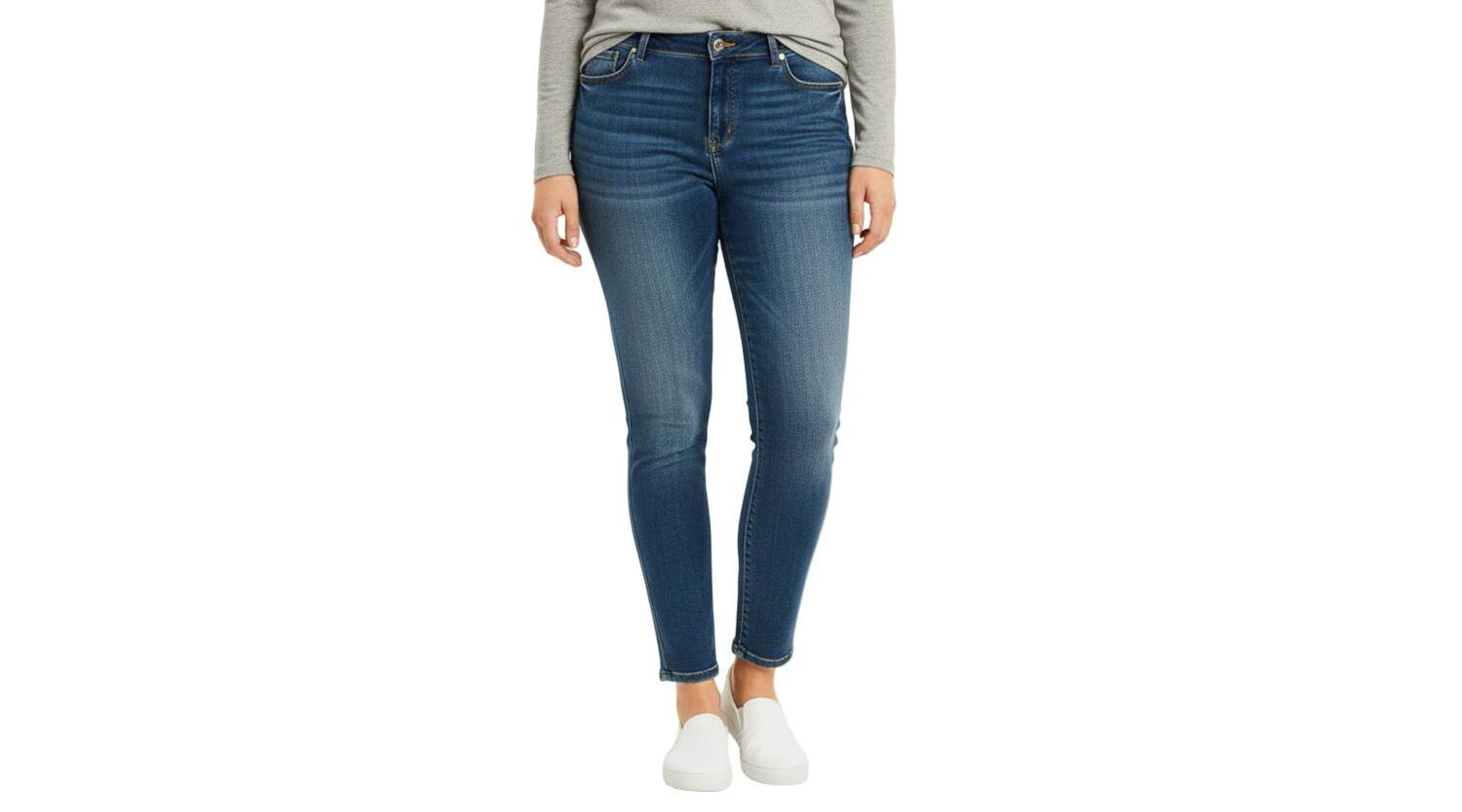Women's Denim high rise skinny in 28" inseam ankle length